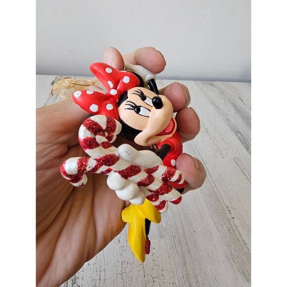 Danbury mint Minnie mouse candy cane ornament Xmas tree - Picture 2 of 6